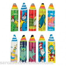 Raymond Geddes Dr. Seuss Crayon Eraser 24 Bag Eraser 70486 Crayon Eraser